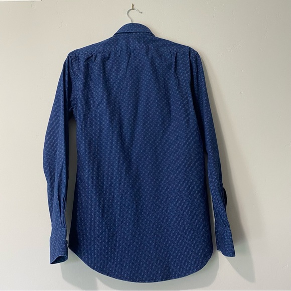 Polo Ralph Lauren men's slim fit blue indigo button-up shirt, S - Picture 10 of 11